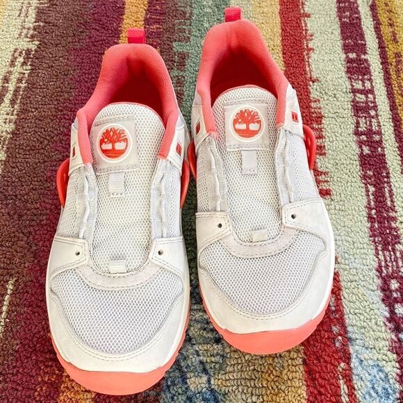 Timberland Solar Wave Trail Running Sneakers Lt Grey Orange/Coral - Picture 6 of 13